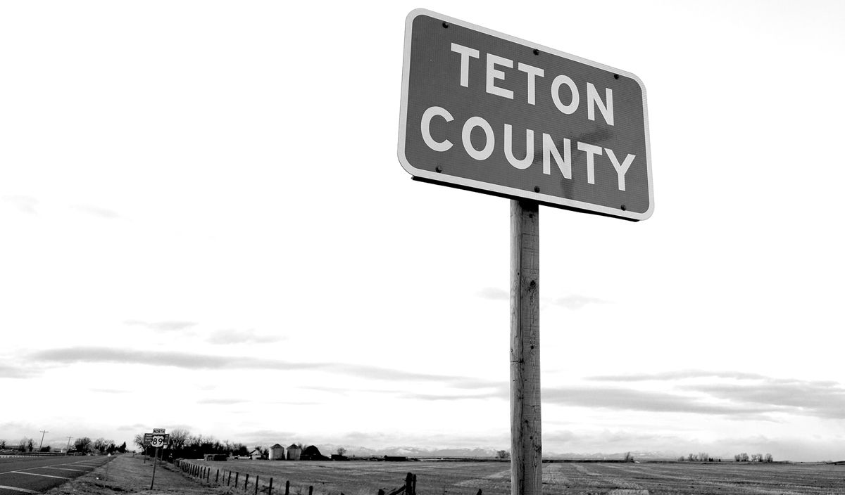 Teton County Montana Sign